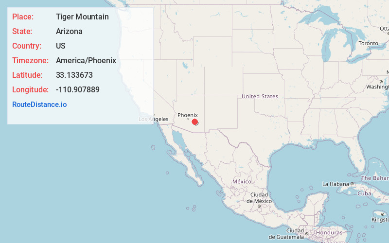 Map of Tiger Mountain