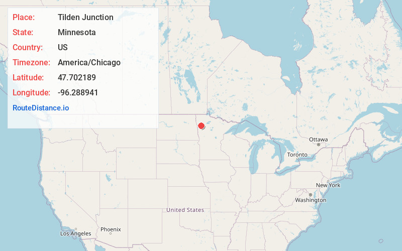 Map of Tilden Junction