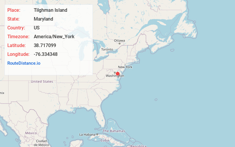 Map of Tilghman Island