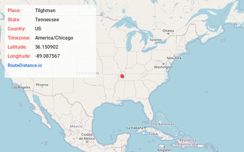 Map of Tilghman