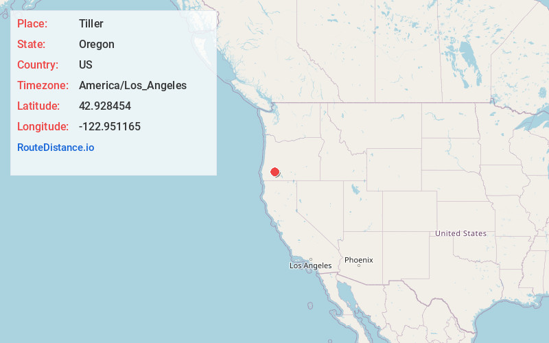 Map of Tiller