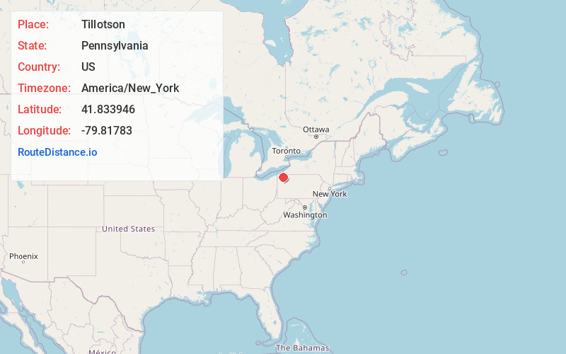 Map of Tillotson