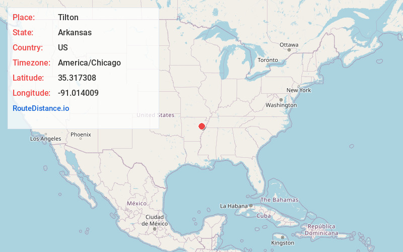 Map of Tilton
