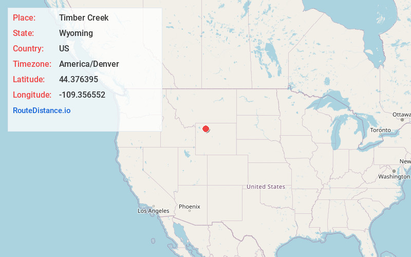 Map of Timber Creek