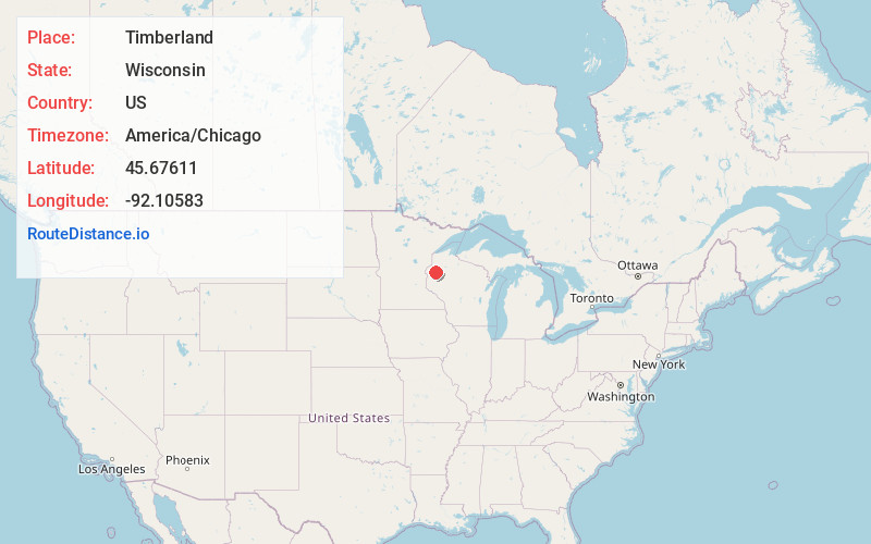 Map of Timberland