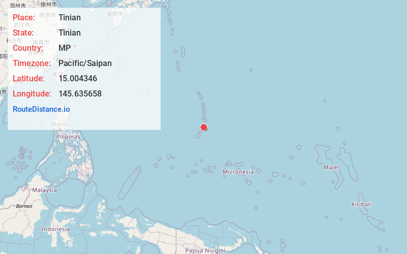 Map of Tinian