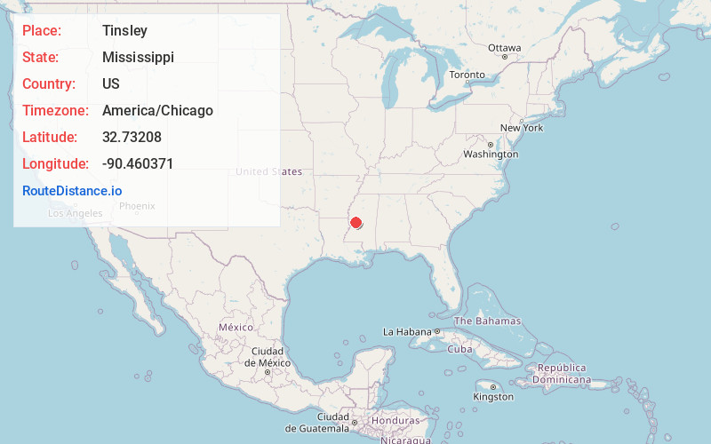 Map of Tinsley