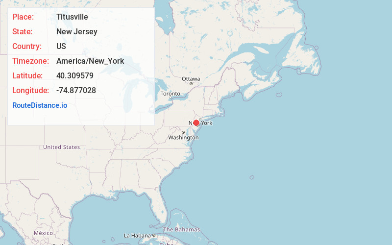 Map of Titusville