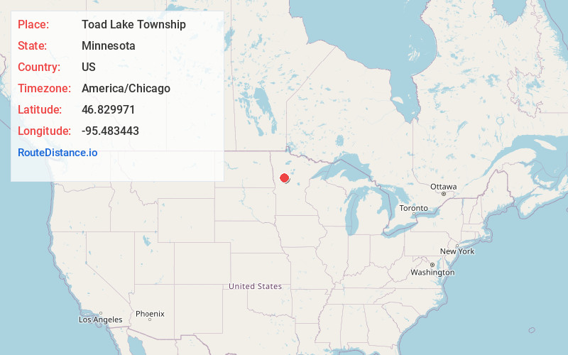 Map of Toad Lake Township