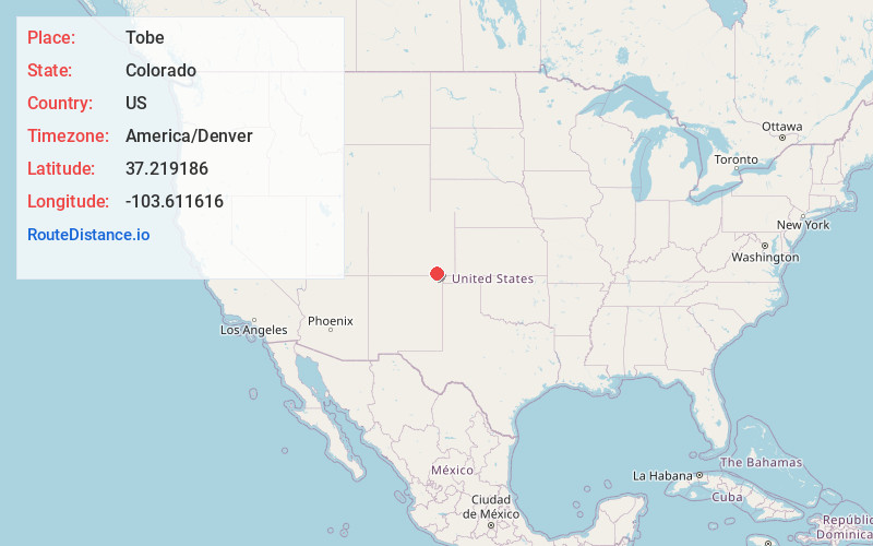 Map of Tobe