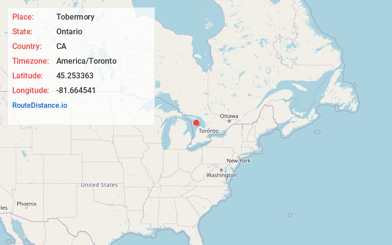 Map of Tobermory