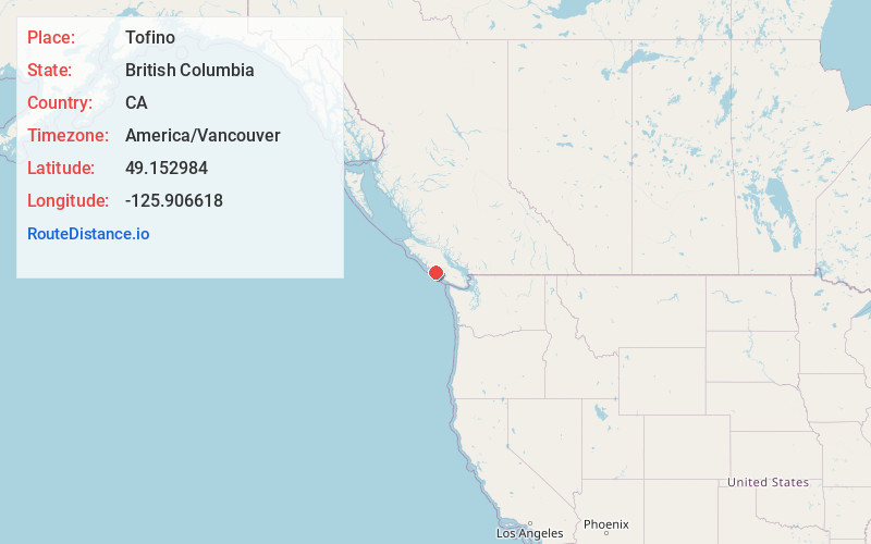 Map of Tofino
