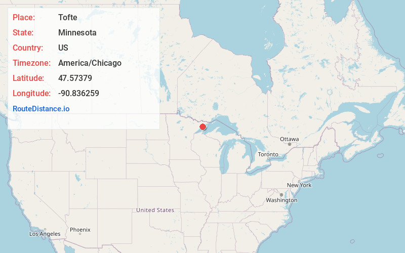 Map of Tofte