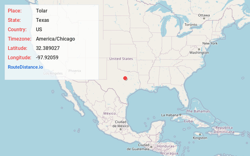 Map of Tolar