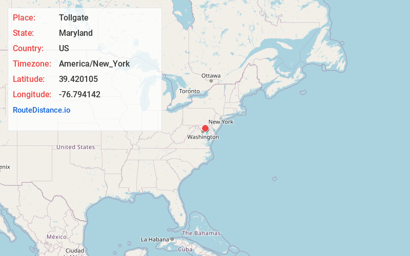 Map of Tollgate