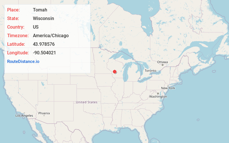 Map of Tomah