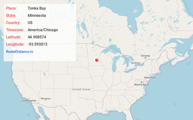 Map of Tonka Bay