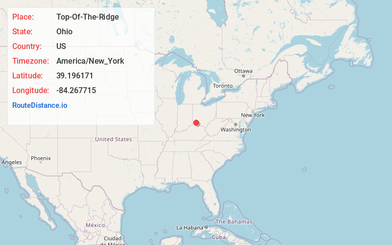 Map of Top-Of-The-Ridge