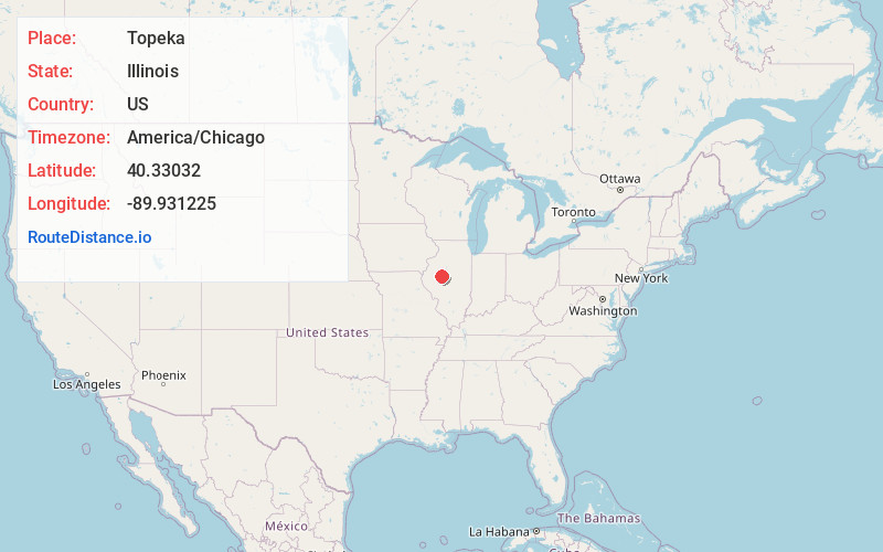 Map of Topeka