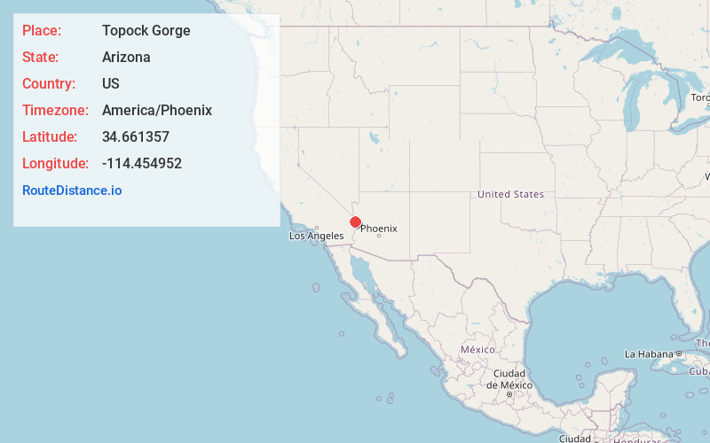 Map of Topock Gorge