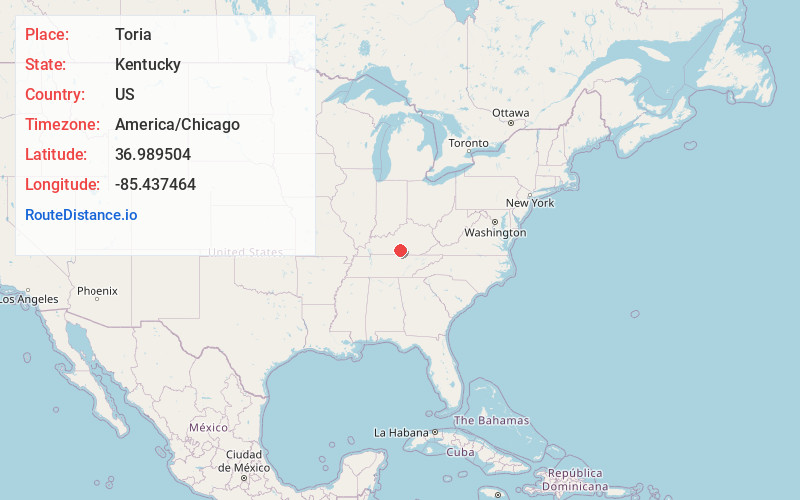Map of Toria