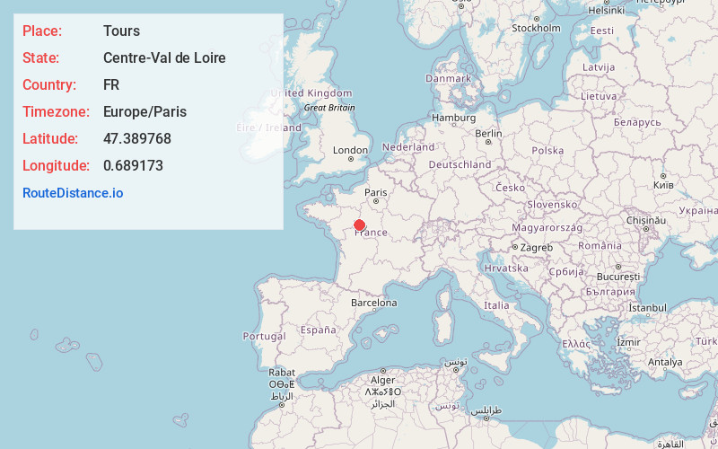 Map of Tours