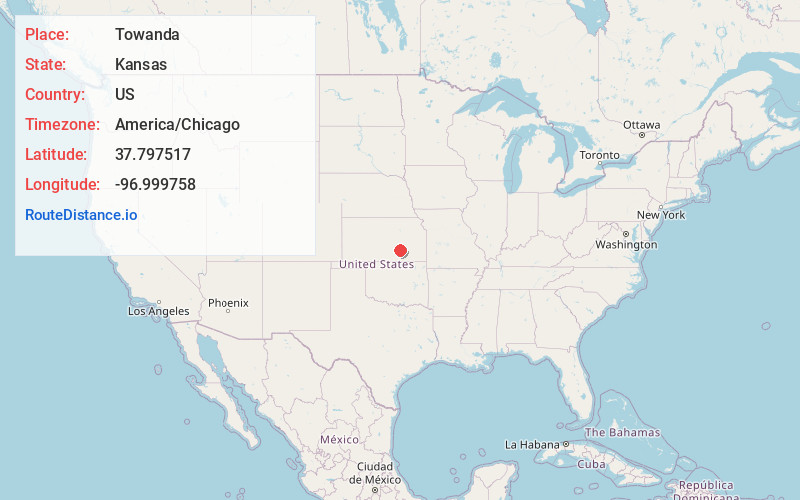 Map of Towanda