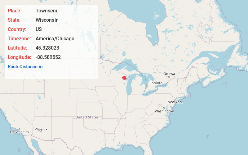 Map of Townsend