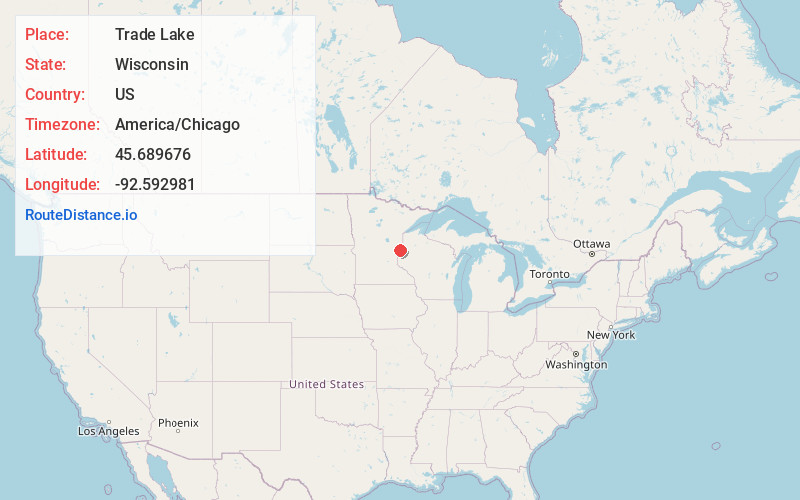 Map of Trade Lake