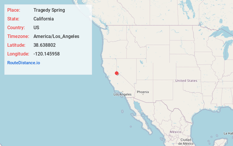 Map of Tragedy Spring