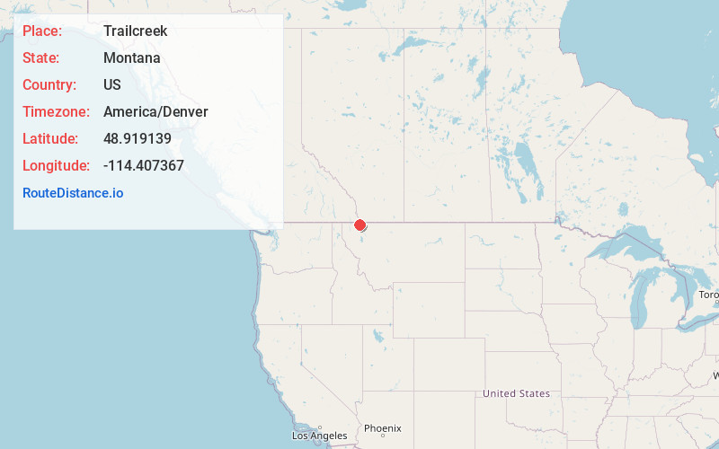 Map of Trailcreek