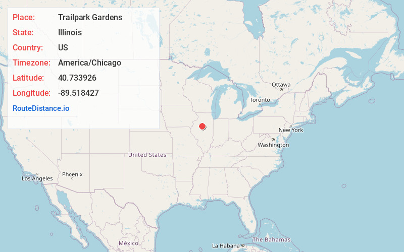 Map of Trailpark Gardens