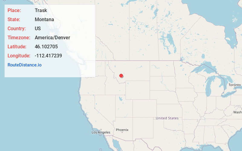 Map of Trask