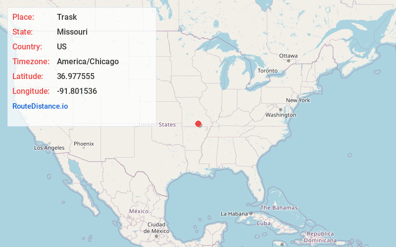 Map of Trask