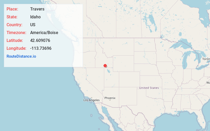 Map of Travers