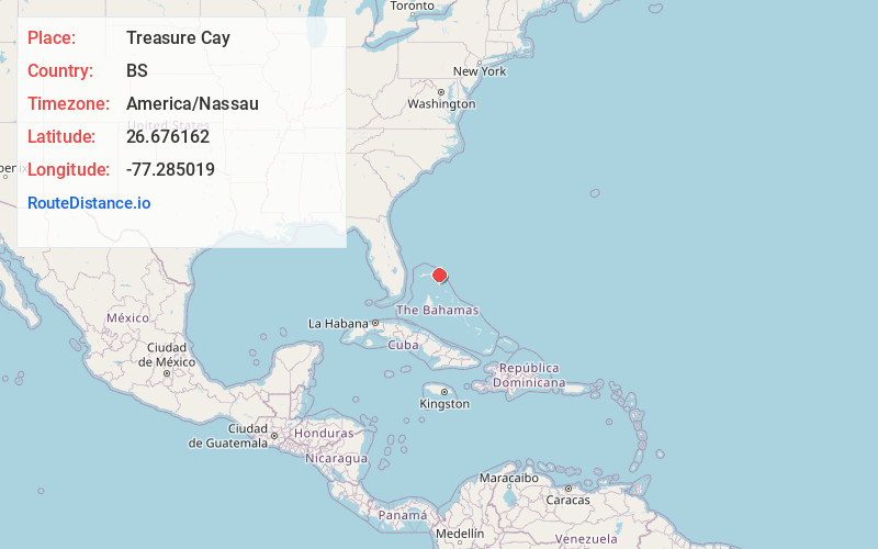 Map of Treasure Cay
