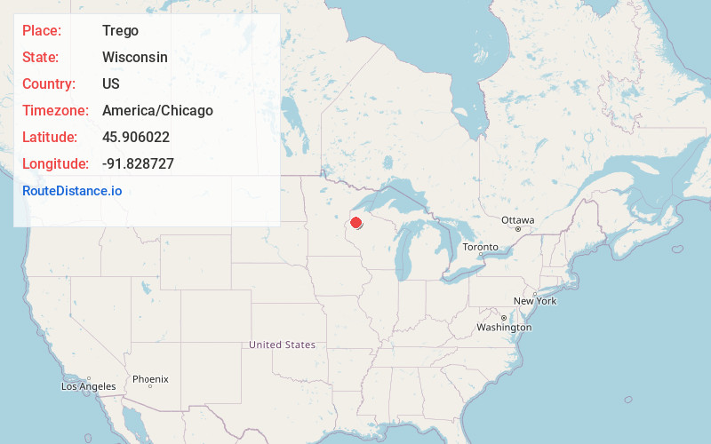 Map of Trego