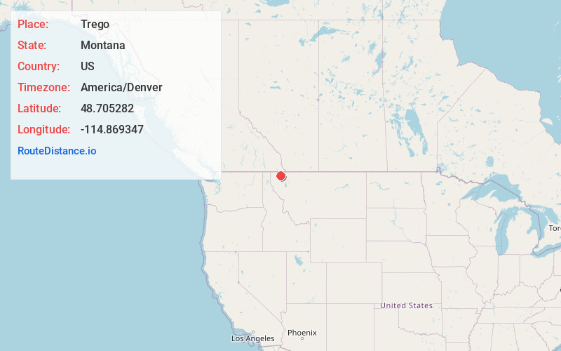 Map of Trego