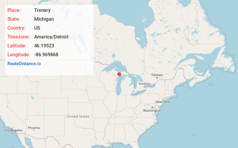 Map of Trenary