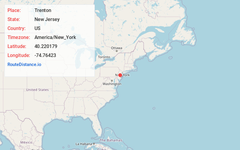 Map of Trenton