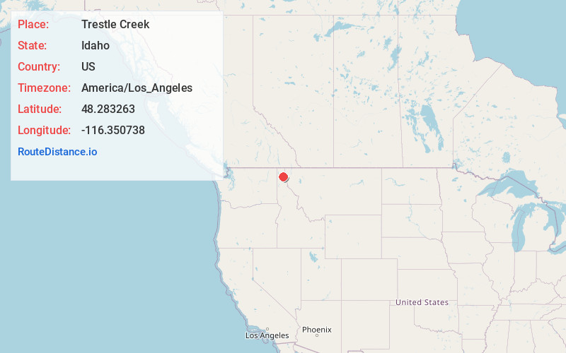 Map of Trestle Creek