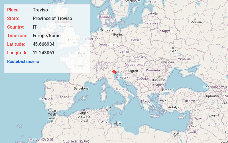 Map of Treviso