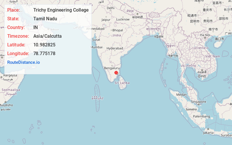Map of Trichy Engineering College