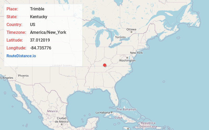 Map of Trimble