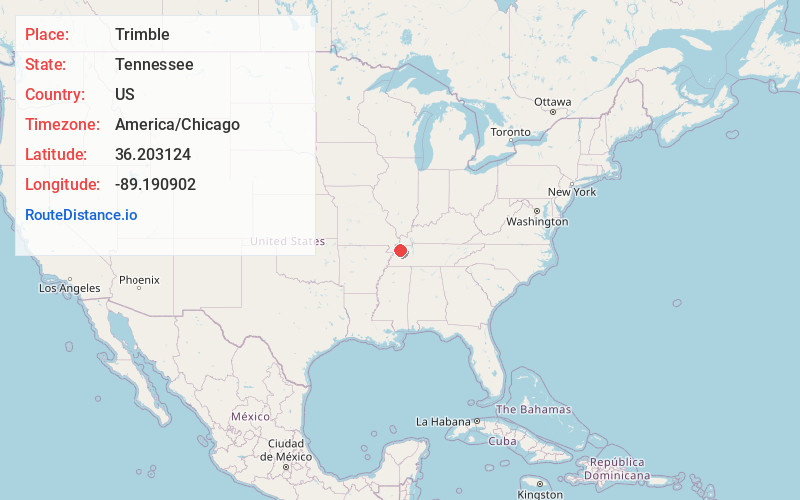 Map of Trimble