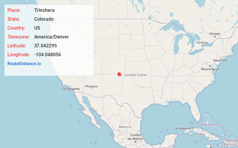 Map of Trinchera