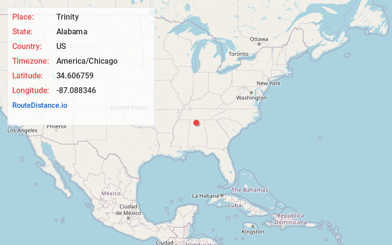 Map of Trinity