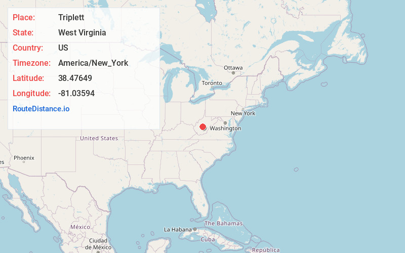 Map of Triplett