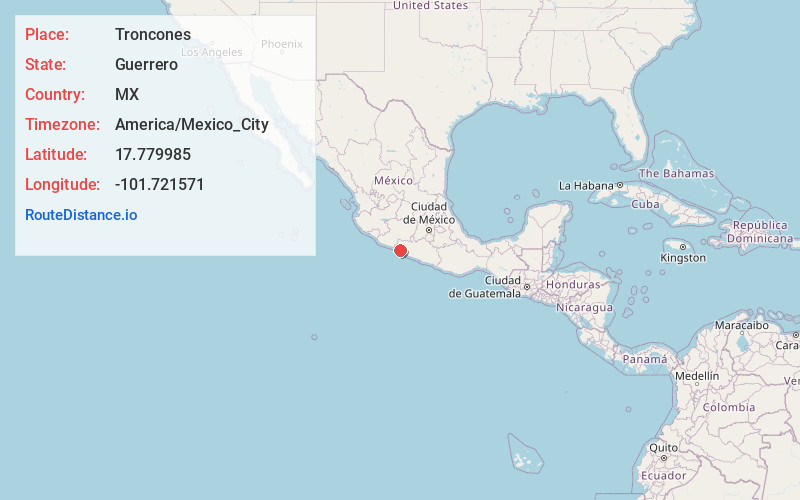 Map of Troncones