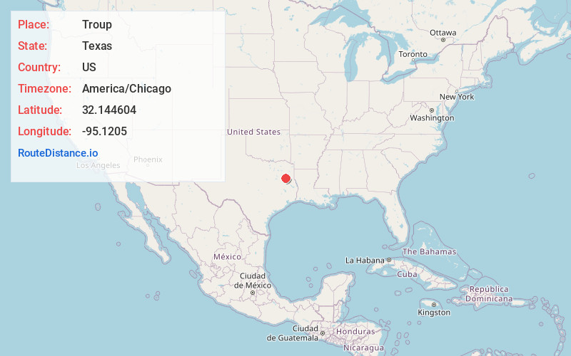 Map of Troup